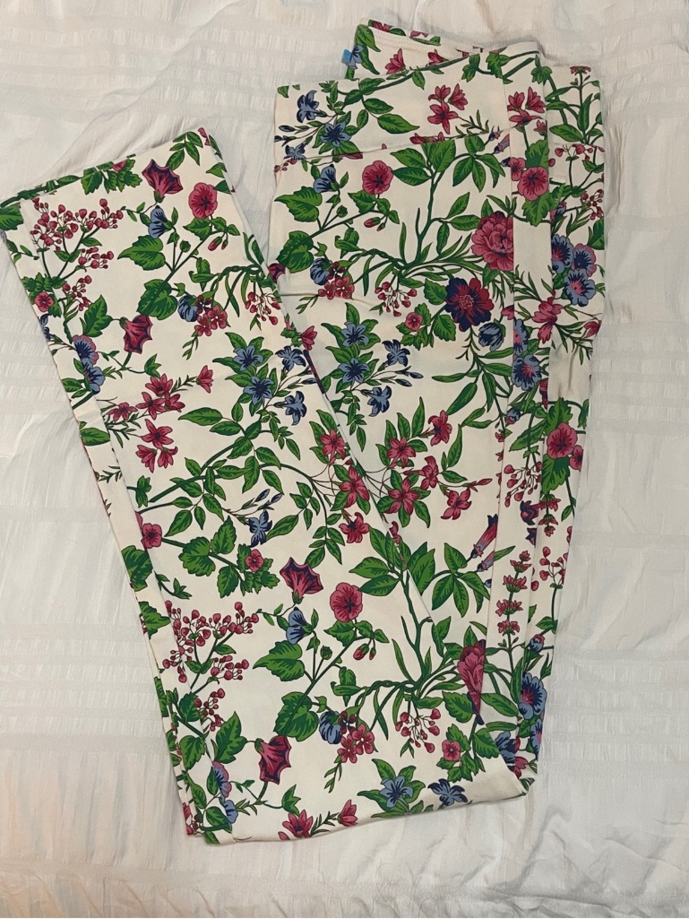 J.McLaughlin Floral Print Pants - Pink & Green Botanical Pattern - Picture 3 of 5